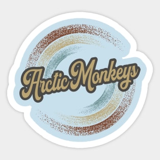 Arctic Monkeys Circular Fade Sticker